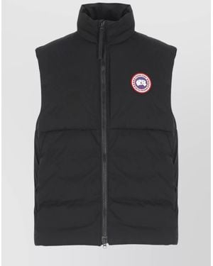 Canada Goose Padded Sleeveless High Neck Vest - Black