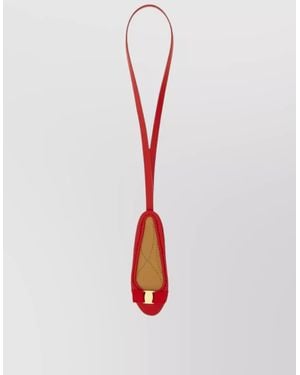 Ferragamo Varina Bag Charm Bow Detail Hardware - White