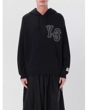 Y-3 Elite 5 Hooded Sweatshirt Oversized Cut - Blue