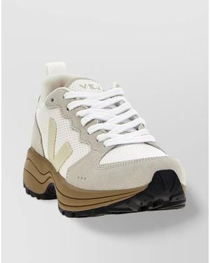 Veja Recycled Polyester Venutri Ii Low-Top Trainers - Metallic