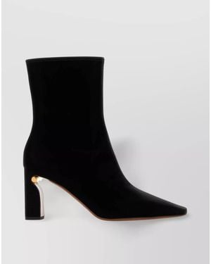 McQueen Fabric Ankle Boots Textile - Black
