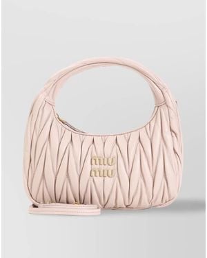 Miu Miu Wandler Small Leather Shoulder Bag - Pink