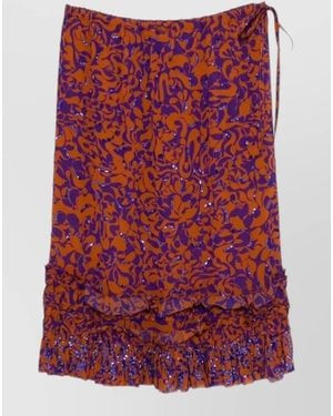Dries Van Noten Wrap Skirt - Red