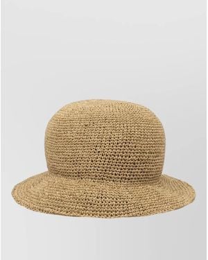 Nonnative Bucket Hat Paper Design Wide Brim - Natural