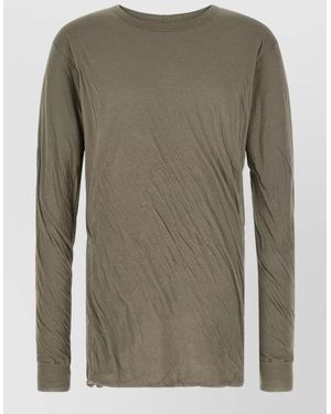 Rick Owens Jumbo Double Ls Long Sleeve T Shirt - Green