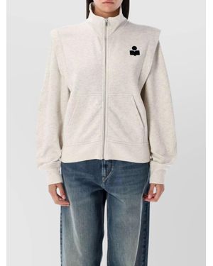 Isabel Marant Zip Fleece Sweatshirt - Blue