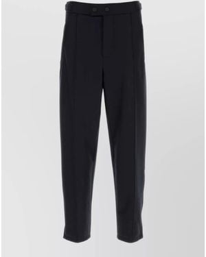 Giorgio Armani Virgin Wool Chino Shorts - Blue