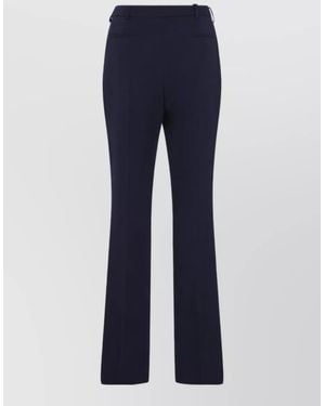 Balenciaga Wool Slim-Fit Tailored Trousers - Blue