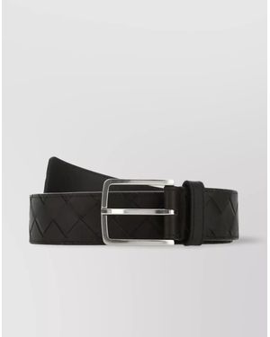 Bottega Veneta Leather Belt - Black