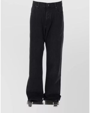 Balmain Tailored Trousers Featuring Belt Loops And Pockets - Black