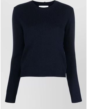 Lisa Yang Cashmere Fine Knit Crewneck Sweater - Blue