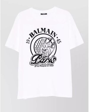 Balmain Cotton Short-Sleeve T-Shirt - White