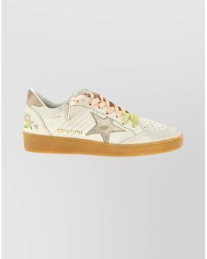 Golden Goose Stylish Low-Top Sneakers Dual-Color Laces - Metallic