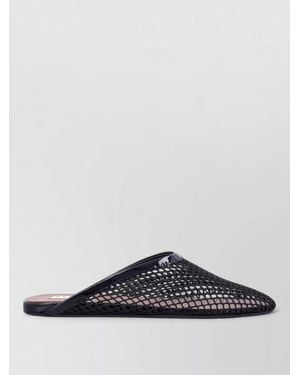 Alaïa Fishnet Flat Mules Rubber Sole - Multicolor