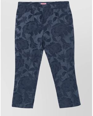 KENZO Straight-Leg Cropped Pants - Blue