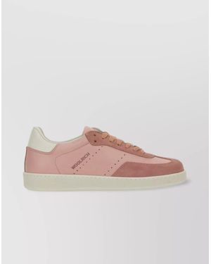 Woolrich Perforated Court Swing Sneaker - Pink