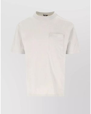 K-Way Pocketed Crew Neck T-Shirt - White