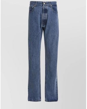 VTMNTS Denim Oversized Straight-Leg Jeans - Blue