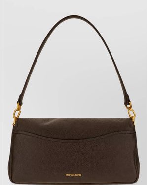 Michael Kors Leather Clutch Bag - Brown