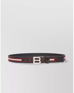 Bally Logo Belt Adjustable Metal Buckle - Metallic
