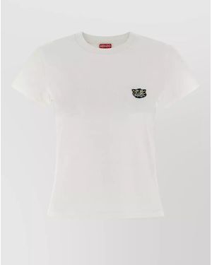 KENZO Wild Tiger Gots Short Sleeve T Shirt - White