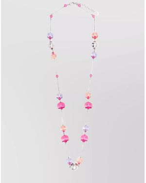 Emporio Armani Crystal Embellished Necklace - Pink