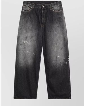 Acne Studios Distressed Effect Five-Pocket Jeans - Gray