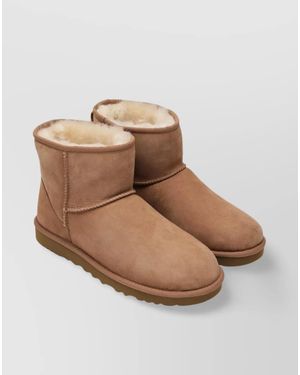 UGG Suede Ankle Boots - Natural