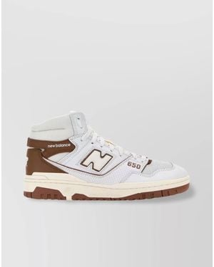 New Balance Leather High-Top Trainers - White