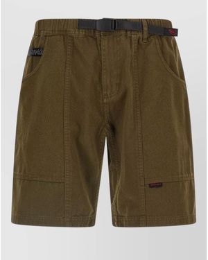 Gramicci Gadget Bermuda Shorts Belt Loops Pockets - Green