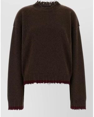 Uma Wang Cashmere Crewneck Jumper - Brown