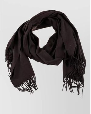 Max Mara Wool Scarf - Black