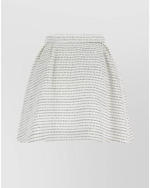Alessandra Rich A-Line Skirt - White