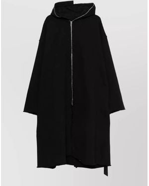 Rick Owens Oversized Hooded Jacket - Black