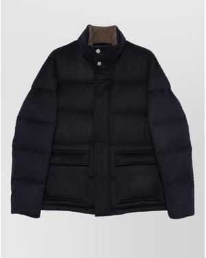 Jacob Cohen Cashmere Padded Coat - Blue