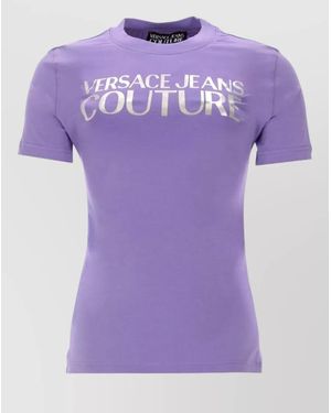 Versace Jeans Couture Logo T-Shirt - Purple