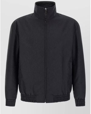 Etro Arnica Jacket Paisley Pattern High Collar - Blue