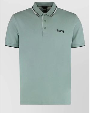 BOSS Paddy Polo Shirt Café Stretch Cotton - Green