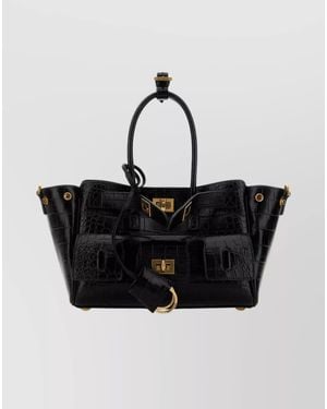 Balenciaga Bel Air Carry All Mini Shoulder Bag - Black