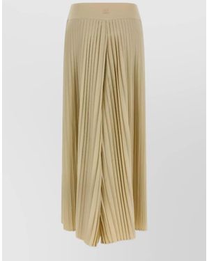Goldbergh Blissia High Waist Pleated Active Skirt - Natural