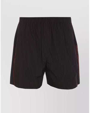 Balenciaga Nylon Knee-Length Track Shorts - Black