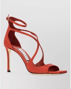 Jimmy Choo Leather Sandals - Red