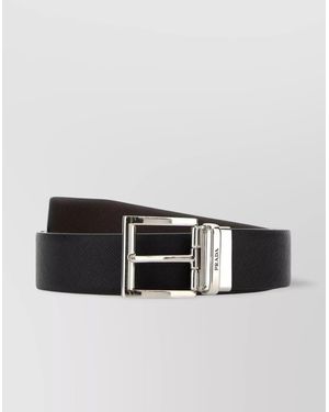 Prada Calf Leather Reversible Belt - Multicolour