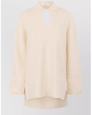 Max Mara Long-Sleeve Blouse - Natural