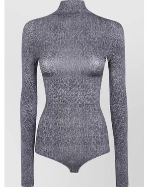 Maison Margiela Printed Bodysuit - Blue