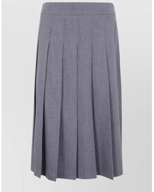 DR. HOPE Pleated Mini Skirt - Gray
