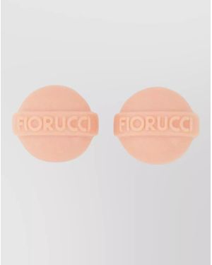 Fiorucci Lollipop Motif Earrings Floral Detail - Grey