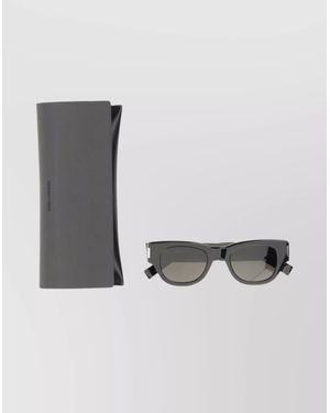 Saint Laurent Aviator Sunglasses Thick Frame Rectangular Shape - Multicolor