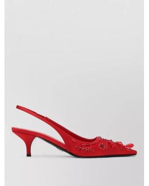 Prada Court Shoes - Red