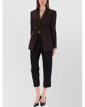 Helmut Lang Tailored Jacket With Back Belt Detail - Black